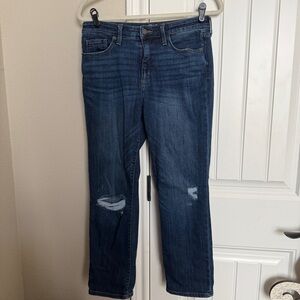 Universal Thread Dark Blue Straight Leg Crop Jeans Size 8/29